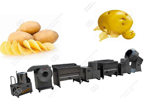 commercial potato chips machine