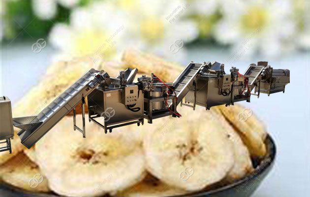 commercial banana chips processing line