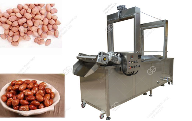 peanut continuous frying machine