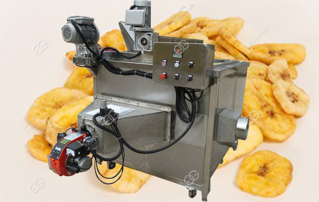 300 Kg/h Plantain Chips Frying Machine|Industrial Banana Chips Fryer Equipment