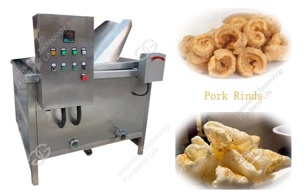 automatic stir pork skin frying machine