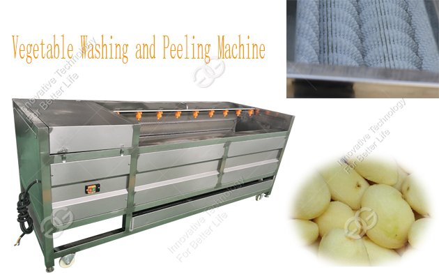 vegetable washing and peeling machine