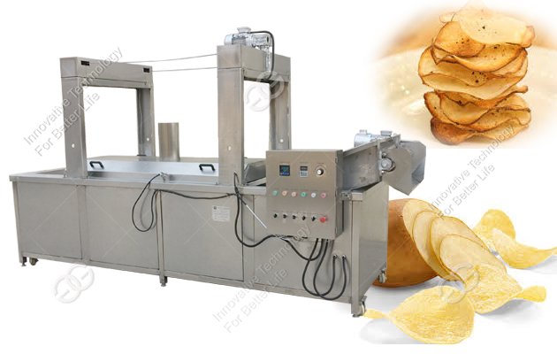 potato chips deep frying machine