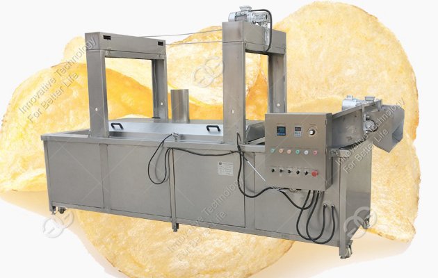 automatic potato chips frying machine