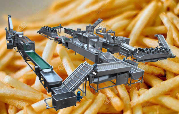 fully automatic french fries making machine