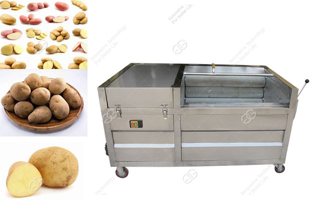 potato washing and peeling machine