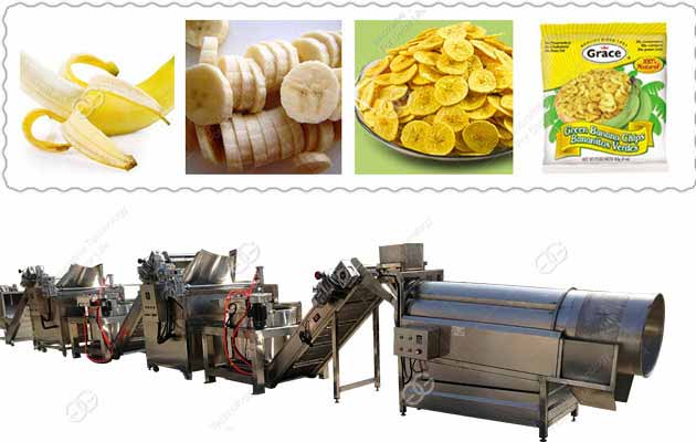 automatic banana chips processing line
