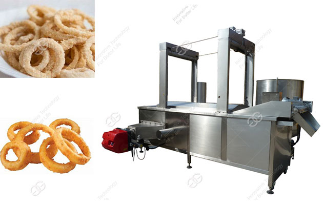 onion ring frying machine