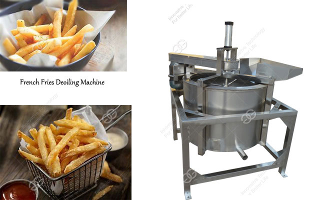 french fries oil removing machine