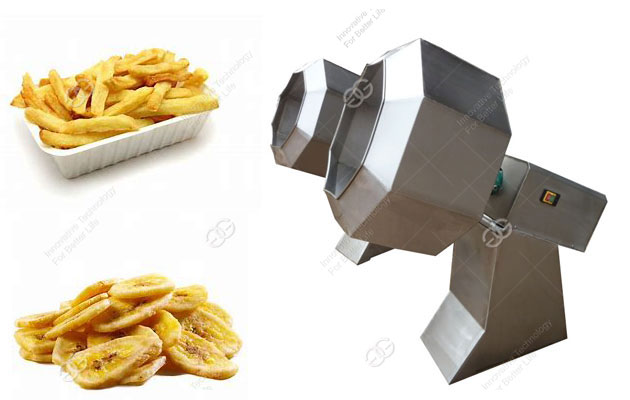 Automatic Banana Chips Seasoning Machine|Plantain Chips Octagonal Flavoring Equipment|