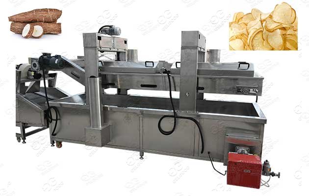 Cassava Chips Fryer Machine|Yuca Chips Deep Fryer Machine 