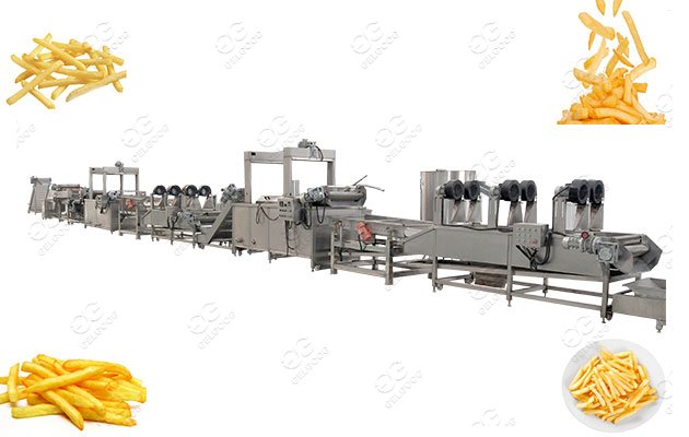 Automatic French Fries Production Line|Industrial French Fries Processing Line