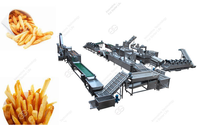 automatic french fries making machine