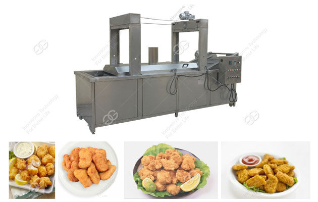 Chicken Nuggets Frying Machine for Sale