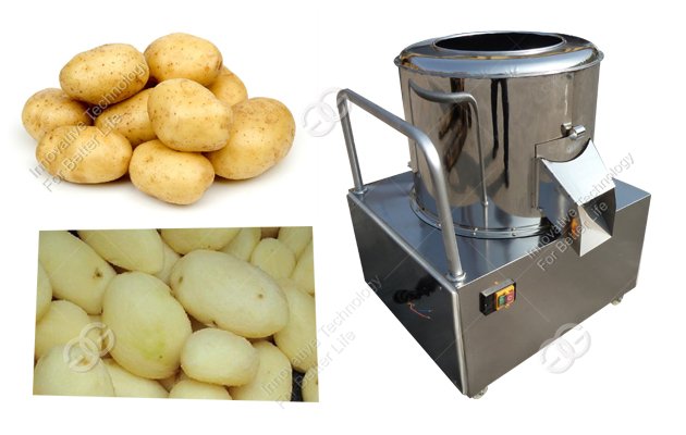 potato cleaning and peeling machine
