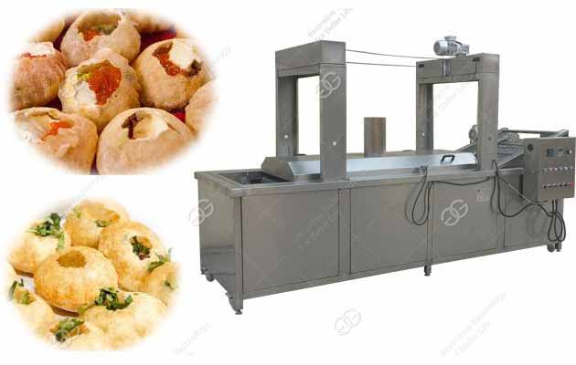 300 kg/h Continuous Pani Puri Frying Machine丨Hot Selling Golgappa Fryer Machine