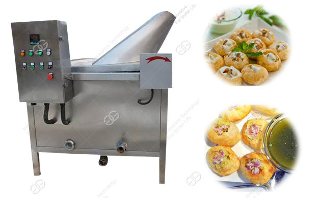 Automatic Stir Pani Puri Frying Machine With Mixing Blade For Sale