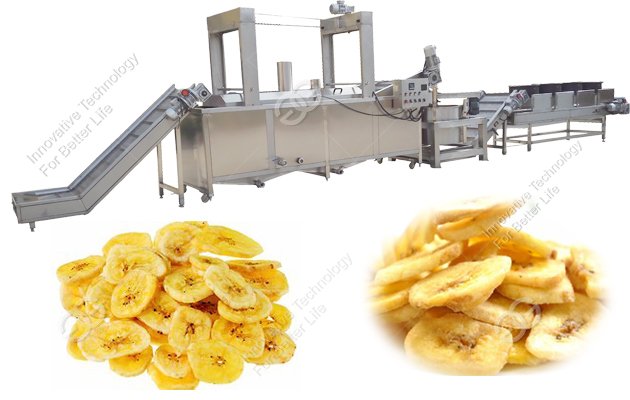 banana chips processing line
