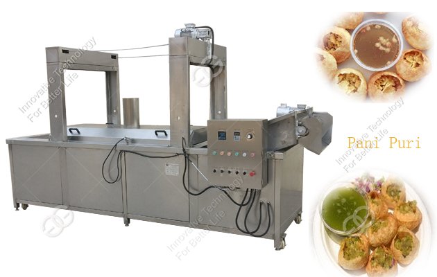 continuous pani puri frying machine